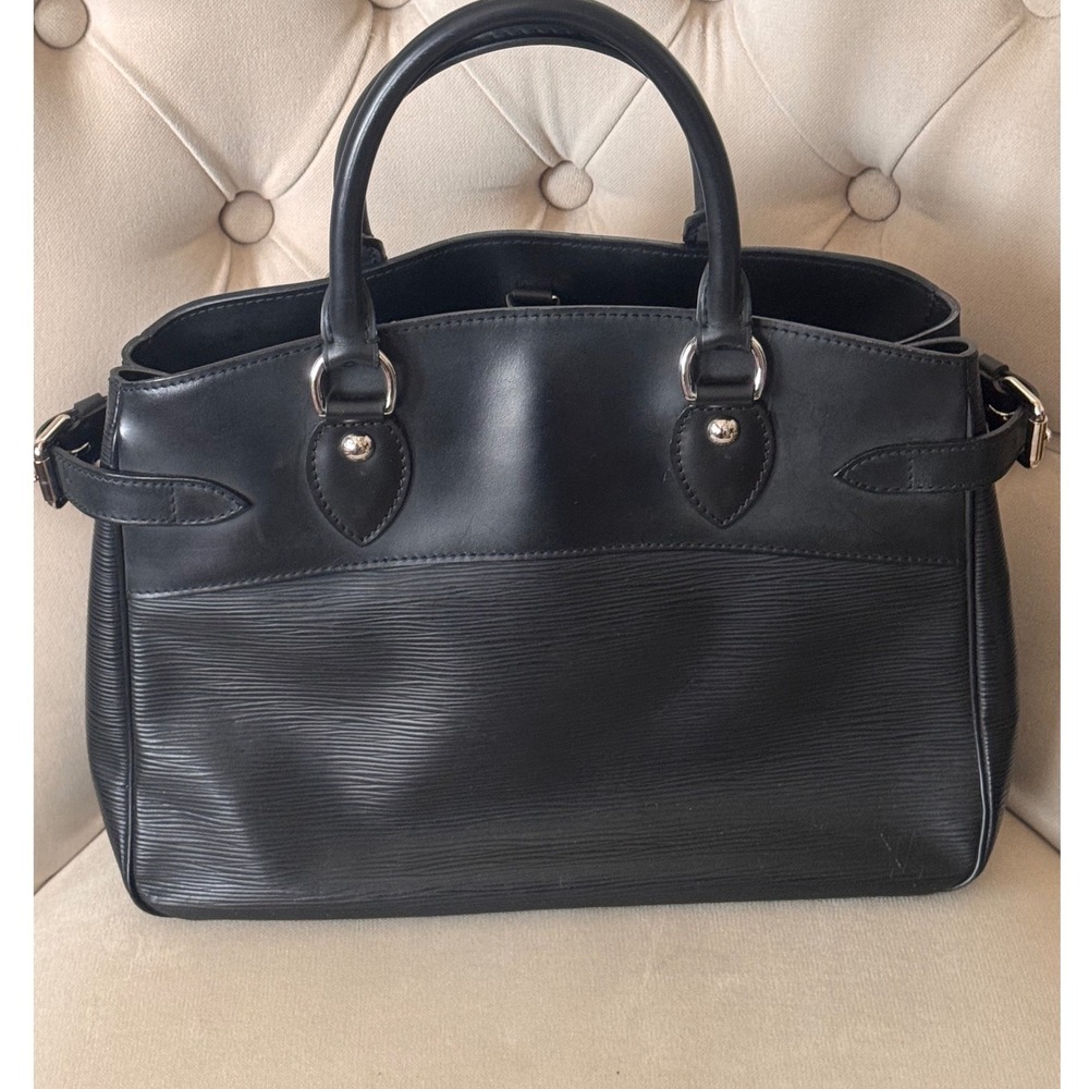 Louis Vuitton Black Epi Leather Satchel Handbag - Picture 2 of 14